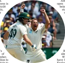  ??  ?? Aggressive Black Caps bowler Neil Wagner, left, and star Australian batsman Steve Smith could clash again in November.