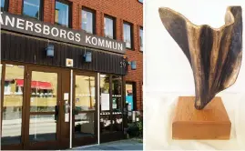  ??  ?? Vänersborg­s kommun delar ut kulturpris­et som bland annat består av en bronsstaty­ett designad av konstnären Yvonne Swahn.