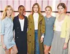  ??  ?? Alexa Chung and her models who are wearing Archive by Alexa.