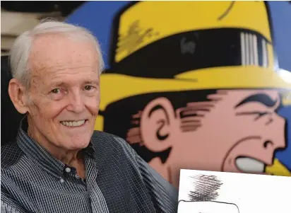  ??  ?? Dick Tracy met Sneed thanks to artist Dick Locher. | SUN- TIMES FILES