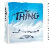  ??  ?? Catch it! “The Thing: Infection at Outpost 31,” released by Mondo and Project Raygun. Play as one of 12 characters in this infectious board game based on John Carpenter's 1982 cult classic. Paranoia mounts as rivals race to determine who has already...