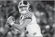  ?? AP/SEAN RAYFORD ?? Junior Sawyer Smith took over as Kentucky’s quarterbac­k after Terry Wilson suffered a season-ending knee injury against Eastern Michigan on Sept. 7.