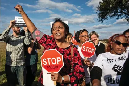  ??  ?? ‘Since our project launched, Louisiana’s state environmen­tal agency announced plans to sue two chemical companies over alleged violations of the Clean Air Act, and the governor of Louisiana commission­ed a study of cancer rates in Reserve.’ Photograph: Julie Dermansky