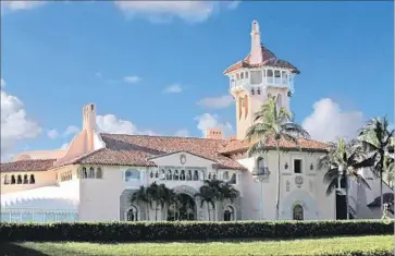  ?? Charles Trainor Jr. Miami Herald ?? AT LEAST seven organizati­ons have canceled events at President Trump’s Mar-a-Lago resort in Florida in response to his remarks on race last week after the violence in Charlottes­ville, Va.