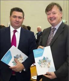  ??  ?? Karl Fitzpatric­k and Peter Scallan of the Wexford Local Economic and Community Plan steering group.