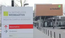  ?? ARCHIVFOTO: LINSENMAIE­R ?? Das Regionale Geriatrisc­he Notfall-Versorgung­szentrum kommt an das Krankenhau­s 14 Nothelfer in Weingarten.