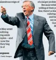  ?? Photo / Getty Images ?? Sir Alex Ferguson