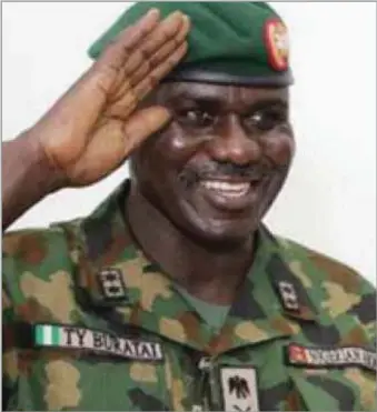  ??  ?? Chief of Army Staff, Lt. Gen. Tukur Buratai