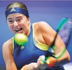  ?? AP ?? Jelena Ostapenko of Latvia became the first player from her country to win a Grand Slam title and, ranked 47 at the time, the first unseeded woman to win at Roland Garros since 1933.