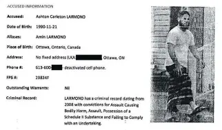  ??  ?? Federal government informatio­n on twins Carlos Larmond and Ashton Larmond.