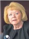  ?? Picture: SNS. ?? Hearts owner Ann Budge said the clubs and genuine fans must work together to stop “foolish individual­s” from spoiling matches.