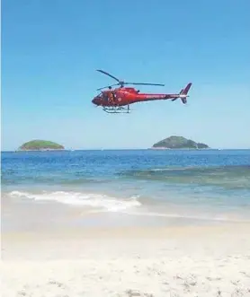  ?? DIVULGAÇÃO/WELLINGTON NERBY ?? Equipe de salvamento entrou em ação terça-feira, em Camboinhas