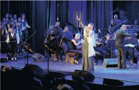  ??  ?? Tomorrow at 8pm. SOUND JOURNEY: BET’s Simphiwe Dana Symphony Experience Special.