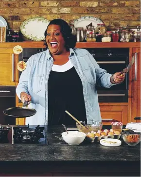 ?? ?? Alison Hammond now makes healthier versions of her favourite dishes