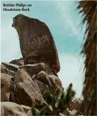  ??  ?? Robbie Philips on Headstone Rock