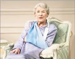  ?? Sara Krulwich / Contribute­d photo ?? The revival of Edward Albee’s “Three Tall Women,” starring Tony-winner Glenda Jackson, closes June 24.