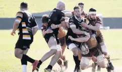  ??  ?? ● RGC in a previous clash with Merthyr