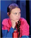  ??  ?? Activist Greta Thunberg attends a news conference, in New York City. (Photo by Kena Betancur / AFP)