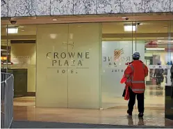  ??  ?? The Auckland Crowne Plaza, where it was alleged by Michael Woodhouse a homeless man had managed to sneak in and stay for two weeks.