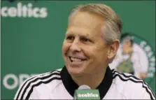  ?? ELISE AMENDOLA — THE ASSOCIATED PRESS FILE ?? Celtics President of Basketball Operations Danny Ainge speaks during a news conference in Waltham, Mass.