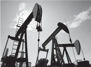  ??  ?? Pumpjacks at work pumping crude oil near Halkirk, Alta. A letter-writer says accusation­s about well-drillers are unfounded.