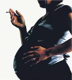  ?? Picture: Getty. ?? Research has shown that smoking during pregnancy damages the baby’s airways.