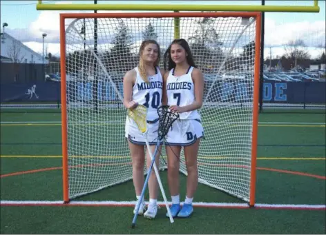  ?? COURTESY PHOTO ?? Serving as captains of the Dracut High girls lacrosse team this spring are Samantha Teneriello, left, and Giuliann Rossetti.