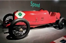  ??  ?? The Alfa Romeo RL Targa Florio was originally named the Corsa, but was renamed after it won the 1923 Targa Florio. It was the first Alfa with the Quadrifogl­io logo. 95hp pushed it to 98mph.