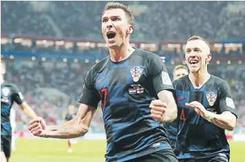  ??  ?? Mario fue figura en los partidos de Croacia en el Mundial de Rusia, donde fueron subcampeon­es.