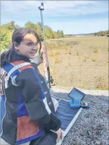  ?? ?? Shannon Moriarty of Great Mills will compete in this weekend’s Maryland State Junior Olympic Rifle Championsh­ips at the United States Naval Academy in Annapolis.