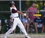  ?? File photo ?? Shayne Godin and the Woonsocket Little League Major Division all-star team suffered a 10-0 loss to Cumberland American Wednesday.