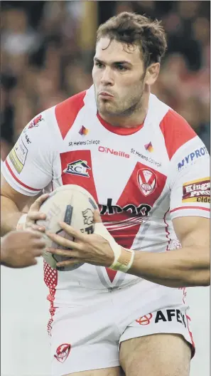  ??  ?? St Helens prop Alex Walmsley has risen through the ranks of Leeds Met and Dewsbury Celtic to stand on the verge of an England Test debut against Samoa.