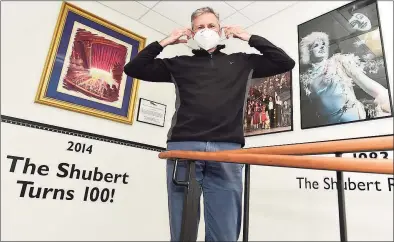  ?? Peter Hvizdak / Hearst Connecticu­t Media ?? Anthony Lupinacci, marketing director at the Shubert Theatre, was one of the first volunteers to get involved in Pfizer’s Phase 3 test of the Covid-19 vaccine.
