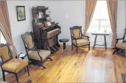  ??  ?? This is the station agent’s family parlour (living room) on the second floor of the museum.