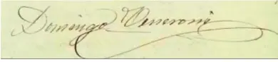  ??  ?? La firma del músico, que se conserva en el Archivo Municipal en un expediente del año 1884.