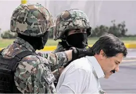  ?? Dario Lopez-Mills / Associated Press ?? After a long stint as head of the Sinoloa Cartel, Joaquin “El Chapo” Guzman’s arrest late month came quickly. Guzman reinvented the way drugs are smuggled.