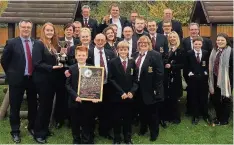  ??  ?? Ynyshir Brass Band were declared the Fourth Section winners