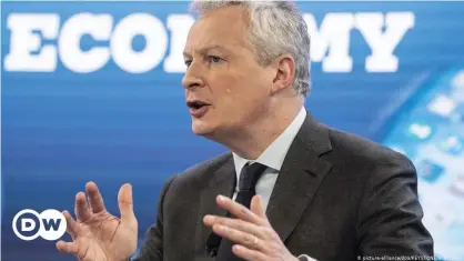  ??  ?? El ministro francés de Economía y Finanzas, Bruno Le Maire, en una imagen de archivo.