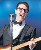  ??  ?? Tribute act Buddy Holly