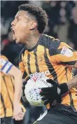  ??  ?? Hull scorer Abel Hernandez.