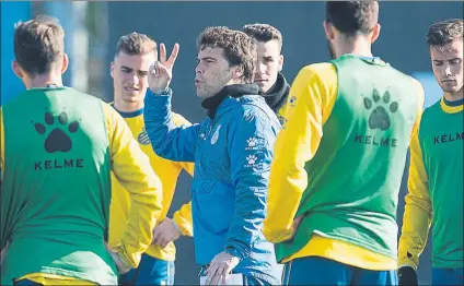  ?? FOTO: PERE PUNTÍ ?? Rubi quiere dos triunfos en casa Los pericos todavía no han logrado ganar esta temporada dos partidos seguidos en el estadio