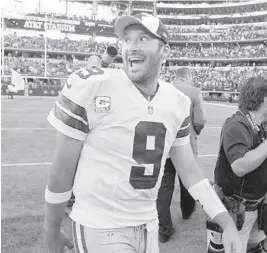  ?? RON T. ENNIS/MCT ?? Quarterbac­k starved teams like the Browns, 49ers, Bears, Bills, Rams, Jaguars and Jets could be bidding for the services of Tony Romo.