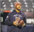  ?? Brian Cassella / TNS ?? Chicago Bears wide receiver Allen Robinson warms before a game in December.