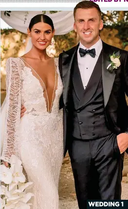  ?? ?? WEDDING 1 FAIRYTALE WEDDING: Model Lynn Kelly and her husband Robert Barr