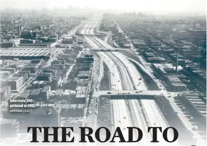  ?? SUN-TIMES FILES ?? Interstate 290 pictured in 1961.