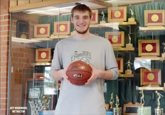  ?? OWEN MCCUE - MEDIANEWS GROUP ?? JEFF WOODWARD, METHACTON Methacton junior Jeff Woodward is the 2018-19 Mercury All-Area Boys Basketball Player of the Year.
