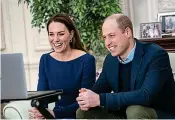  ?? PA ?? Call for unity: The Duke and Duchess of Cambridge and, right, the Countess of Wessex during their virtual engagement