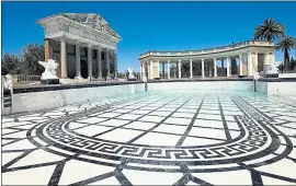  ?? THE ASSOCIATED PRESS ?? Hearst Castle’s 345,000-gallon Neptune Pool was drained in 2014 due to leaks. After a $5.4 million renovation project, state parks officials have begun refilling the pool.