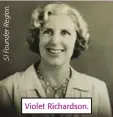  ??  ?? Violet Richardson.