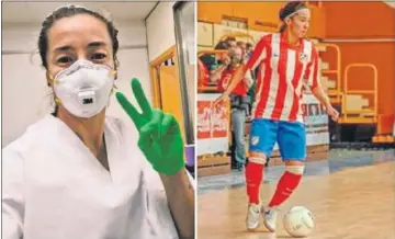  ??  ?? Desi, también del Móstoles y ex del Atleti, colabora en un laboratori­o que investiga la vacuna.